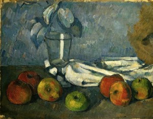 Paul Cézanne, Weinglas und Äpfel, 1879 – 1882, Öl auf Leinwand, 31 x 40 cm, Basel, Kunstmuseum.