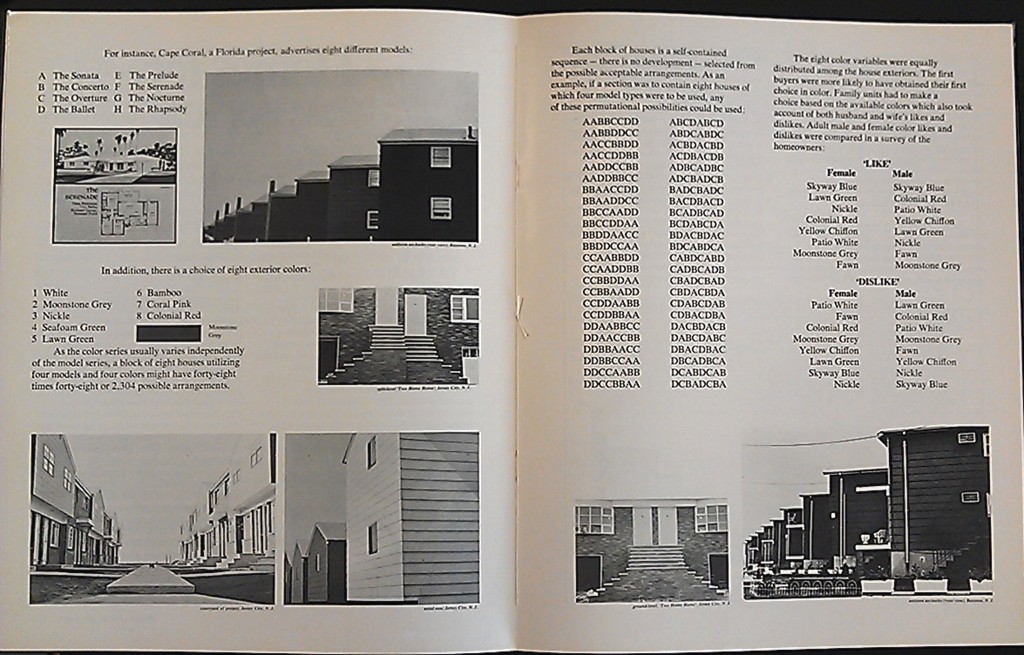 Abb. 12: Dan Graham, Homes for America, For Publication, Otis Art Institute of Los Angeles, 1975, S. 16, 17.